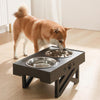 ADJUSTABLE ELEVATED DOG FEEDER