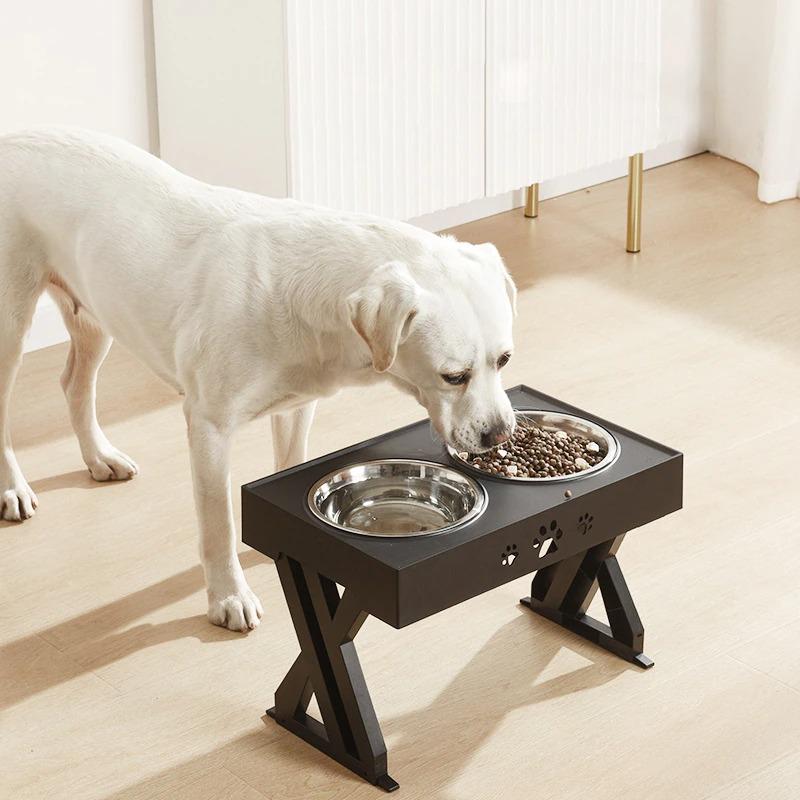 ADJUSTABLE ELEVATED DOG FEEDER