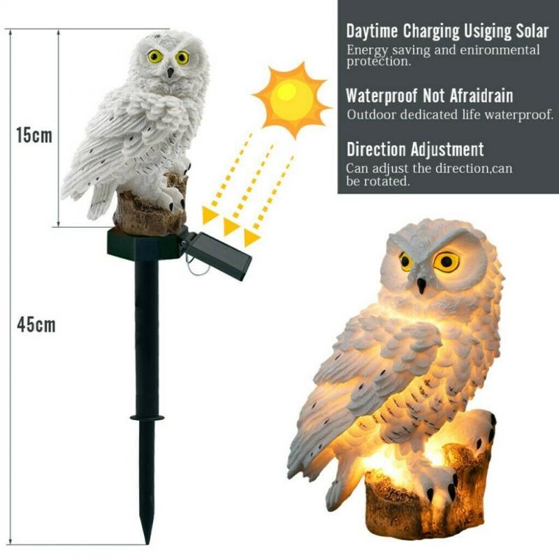 Solar Owl Lamp for your Garden or Entrance gate