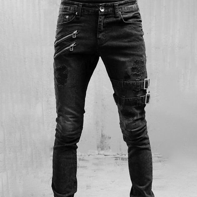 High Quality Men High Waist Straight Jean- Limited Edition On SALE Now!!