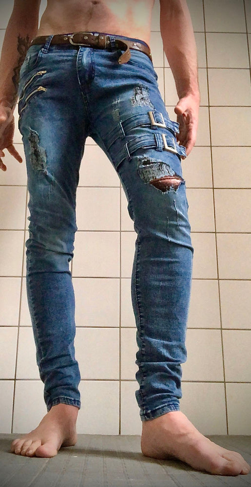 High Quality Men High Waist Straight Jean- Limited Edition On SALE Now!!